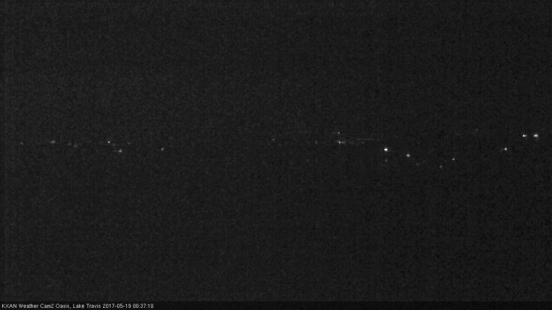 Lake Travis webcam, May 18, 2017 11:55 PM CT