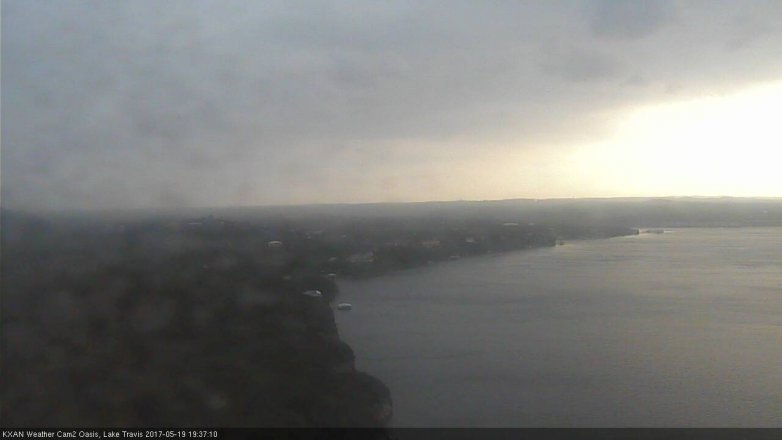 Lake Travis webcam, May 19, 2017 6:45 PM CT