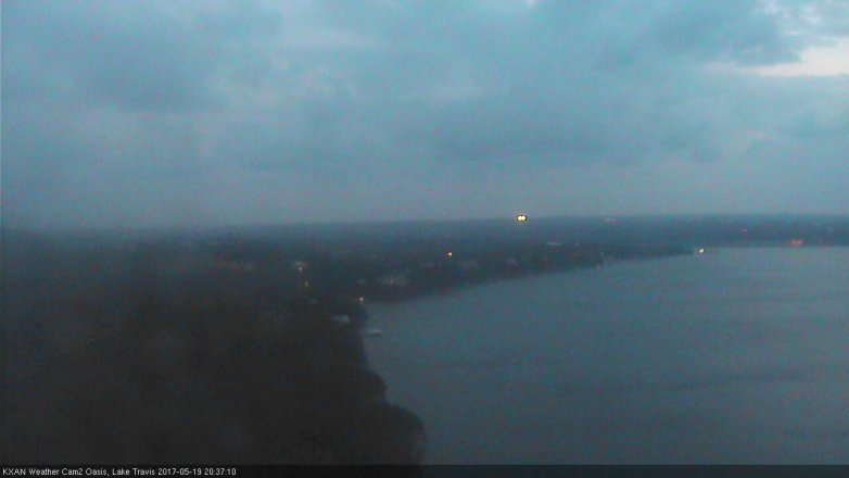 Lake Travis webcam, May 19, 2017 7:55 PM CT