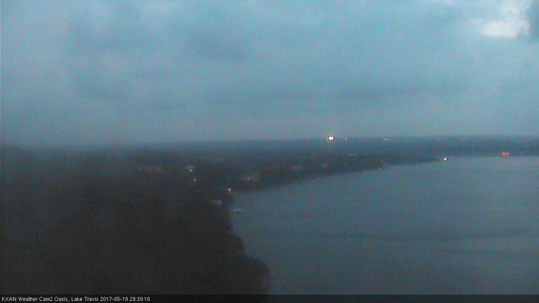 Lake Travis webcam, May 19, 2017 8:05 PM CT
