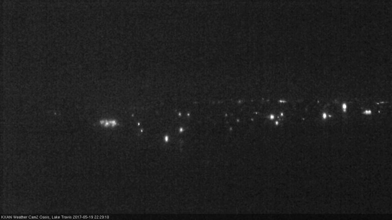 Lake Travis webcam, May 19, 2017 10:00 PM CT
