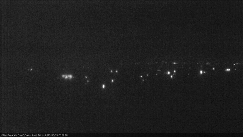 Lake Travis webcam, May 19, 2017 11:00 PM CT