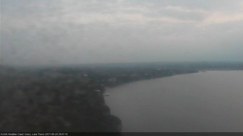 Lake Travis webcam, May 20, 2017 7:30 PM CT