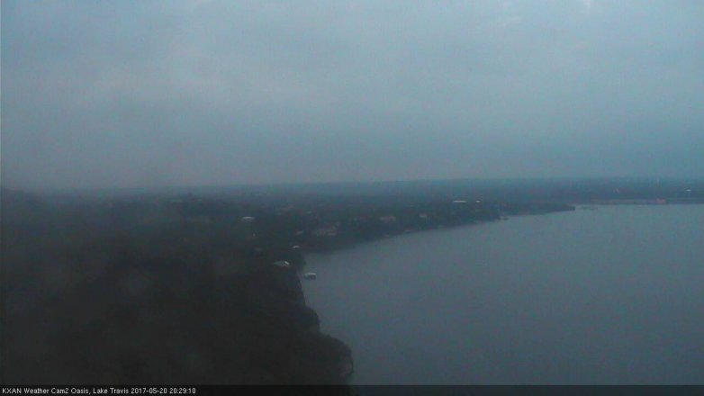 Lake Travis webcam, May 20, 2017 7:50 PM CT