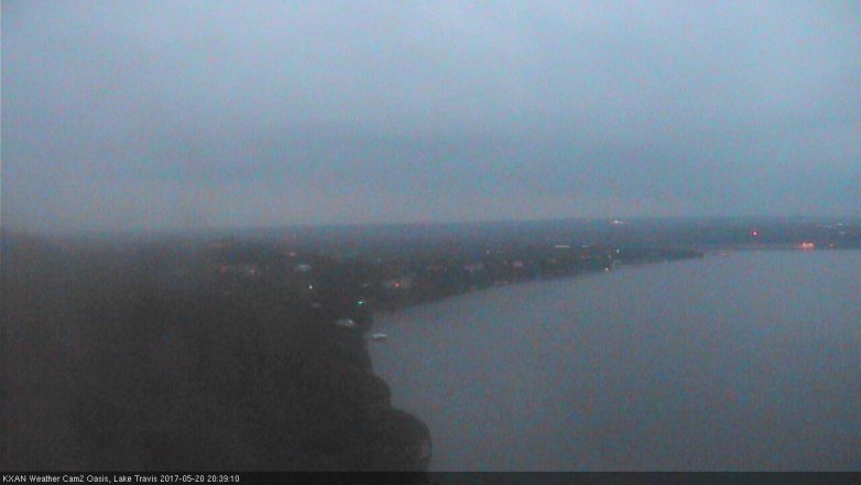 Lake Travis webcam, May 20, 2017 8:05 PM CT