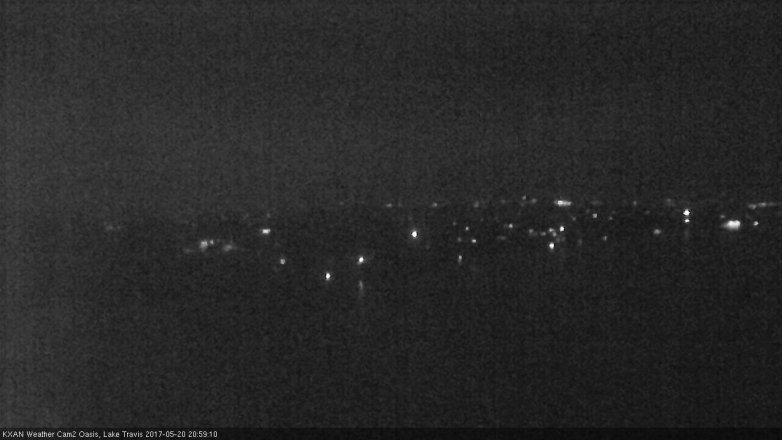 Lake Travis webcam, May 20, 2017 8:30 PM CT