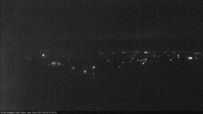 Lake Travis webcam, May 20, 2017 8:45 PM CT