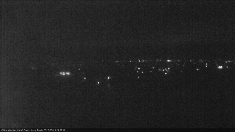 Lake Travis webcam, May 20, 2017 8:50 PM CT