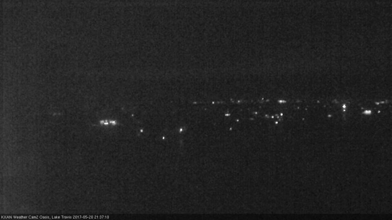 Lake Travis webcam, May 20, 2017 9:05 PM CT
