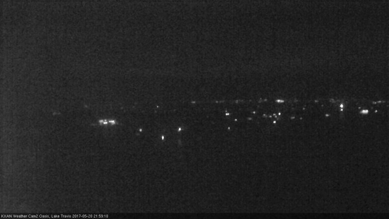 Lake Travis webcam, May 20, 2017 9:10 PM CT