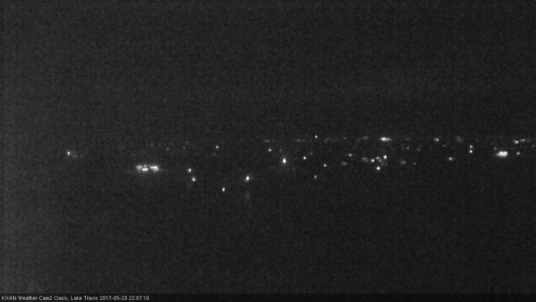 Lake Travis webcam, May 20, 2017 9:40 PM CT