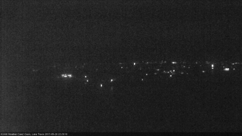 Lake Travis webcam, May 20, 2017 9:45 PM CT