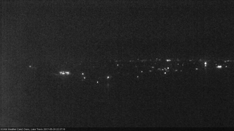 Lake Travis webcam, May 20, 2017 9:55 PM CT