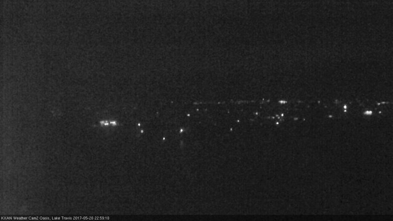 Lake Travis webcam, May 20, 2017 10:30 PM CT