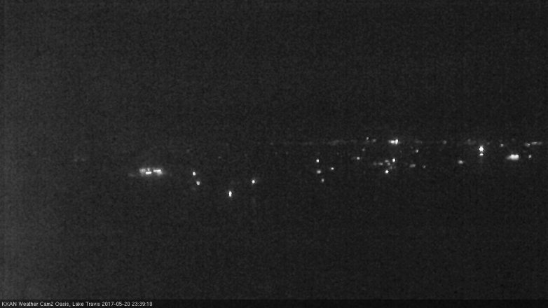 Lake Travis webcam, May 20, 2017 10:50 PM CT