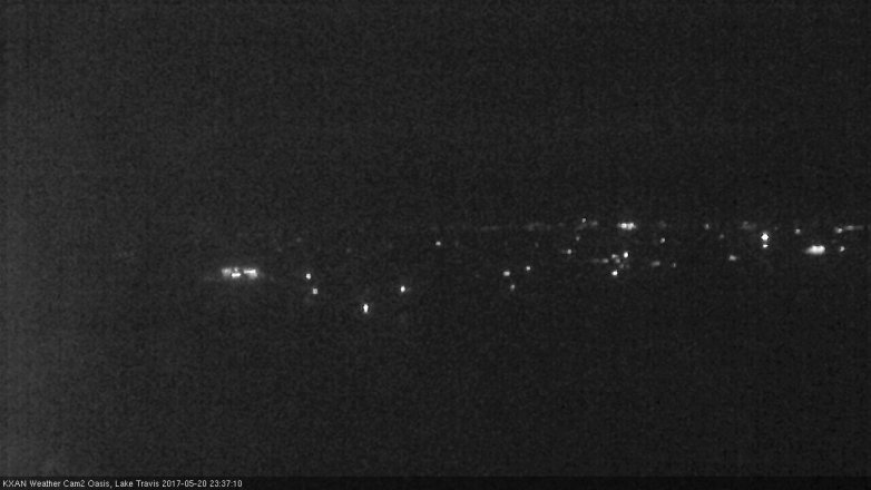 Lake Travis webcam, May 20, 2017 11:00 PM CT