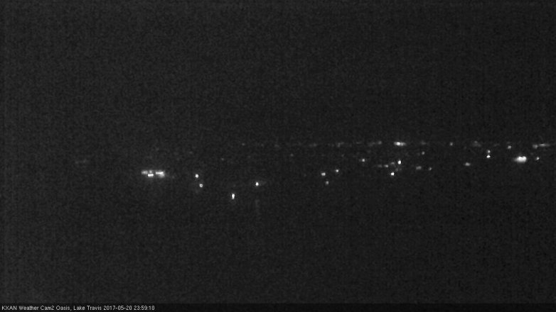 Lake Travis webcam, May 20, 2017 11:15 PM CT