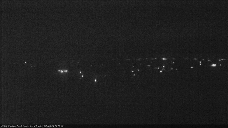 Lake Travis webcam, May 20, 2017 11:35 PM CT