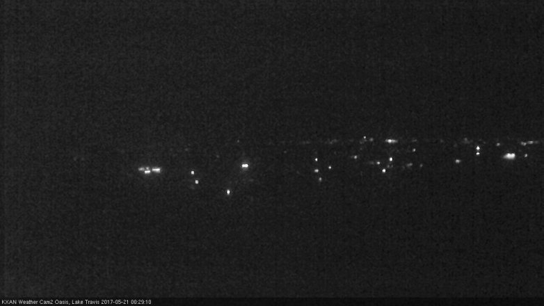 Lake Travis webcam, May 20, 2017 11:50 PM CT