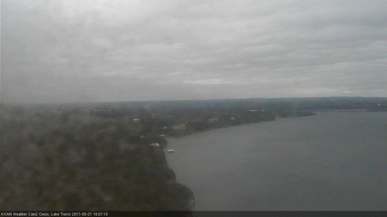 Lake Travis webcam, May 21, 2017 9:30 AM CT