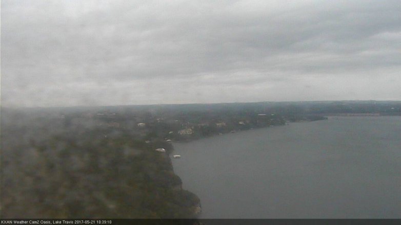 Lake Travis webcam, May 21, 2017 9:55 AM CT
