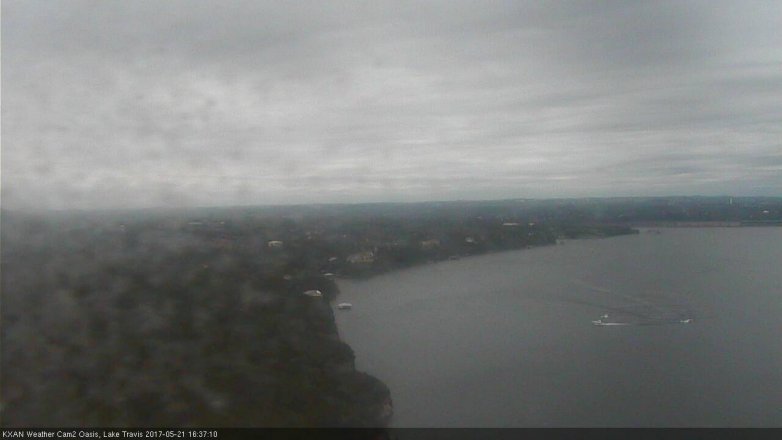 Lake Travis webcam, May 21, 2017 4:05 PM CT