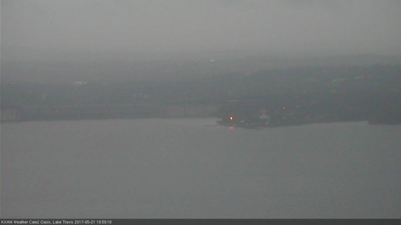 Lake Travis webcam, May 21, 2017 7:20 PM CT