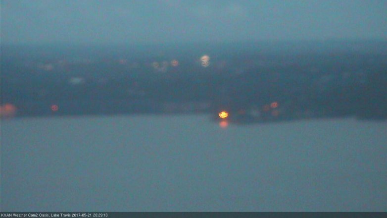 Lake Travis webcam, May 21, 2017 7:45 PM CT