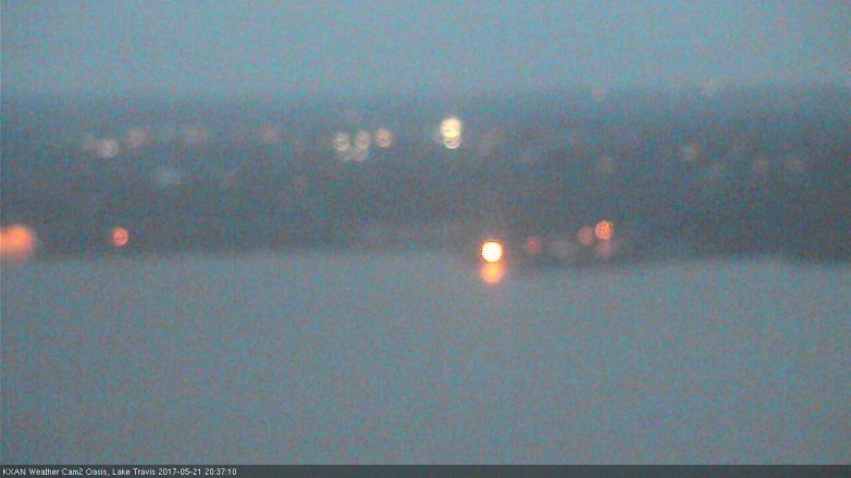 Lake Travis webcam, May 21, 2017 7:55 PM CT