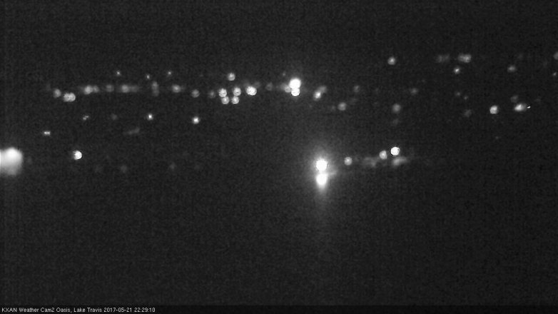 Lake Travis webcam, May 21, 2017 9:35 PM CT