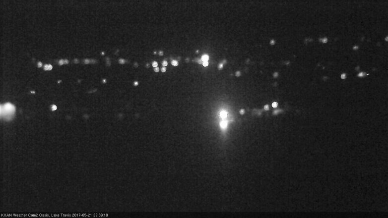 Lake Travis webcam, May 21, 2017 10:10 PM CT