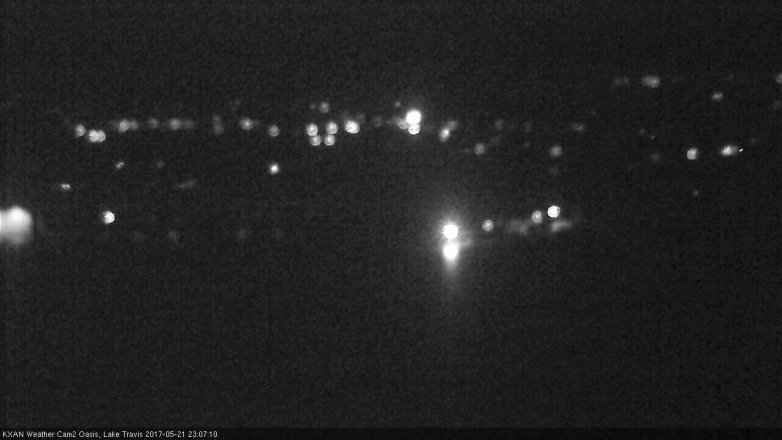 Lake Travis webcam, May 21, 2017 10:40 PM CT