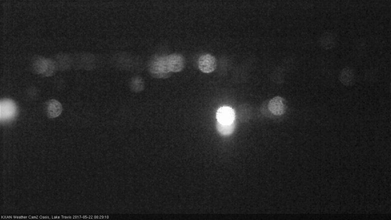 Lake Travis webcam, May 21, 2017 11:55 PM CT