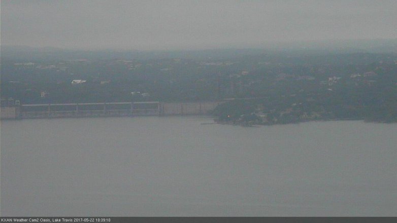 Lake Travis webcam, May 22, 2017 9:50 AM CT