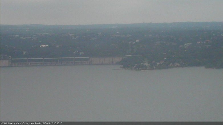 Lake Travis webcam, May 22, 2017 12:45 PM CT