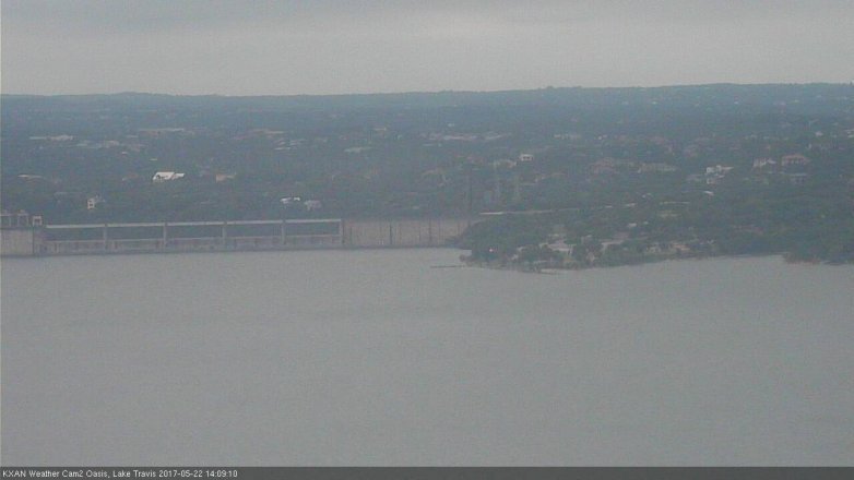 Lake Travis webcam, May 22, 2017 1:15 PM CT