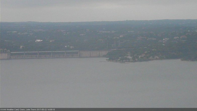 Lake Travis webcam, May 22, 2017 1:40 PM CT