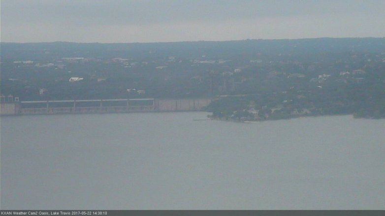 Lake Travis webcam, May 22, 2017 1:45 PM CT