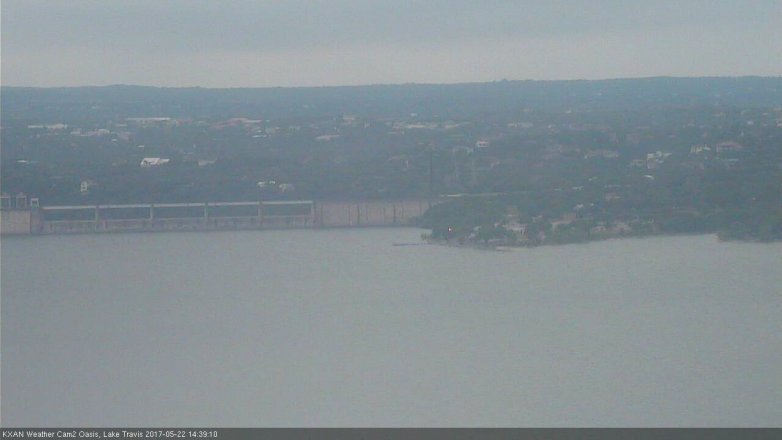 Lake Travis webcam, May 22, 2017 2:10 PM CT