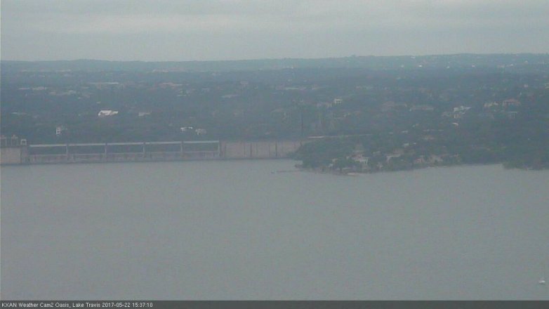 Lake Travis webcam, May 22, 2017 3:10 PM CT