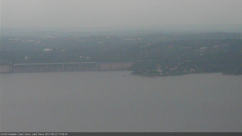 Lake Travis webcam, May 22, 2017 4:55 PM CT