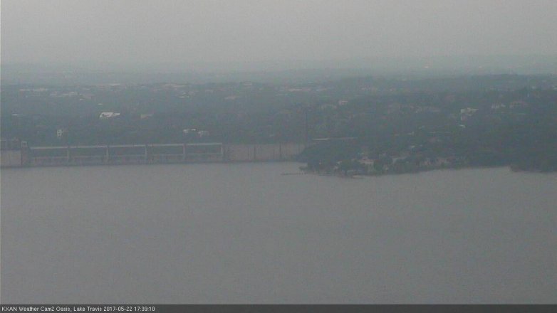 Lake Travis webcam, May 22, 2017 5:00 PM CT
