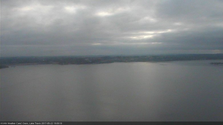 Lake Travis webcam, May 22, 2017 6:40 PM CT