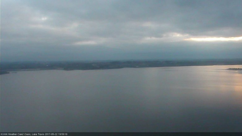 Lake Travis webcam, May 22, 2017 7:05 PM CT