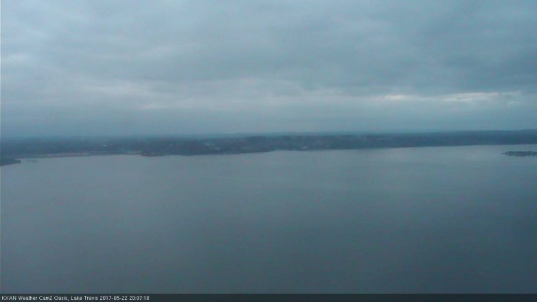 Lake Travis webcam, May 22, 2017 7:20 PM CT