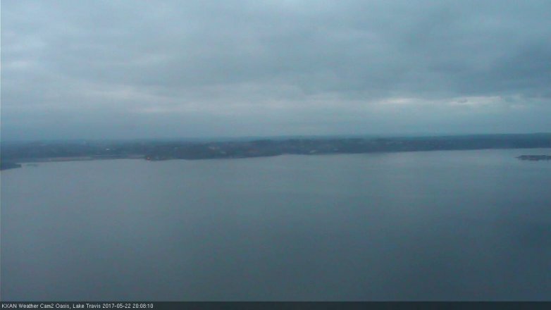 Lake Travis webcam, May 22, 2017 7:30 PM CT