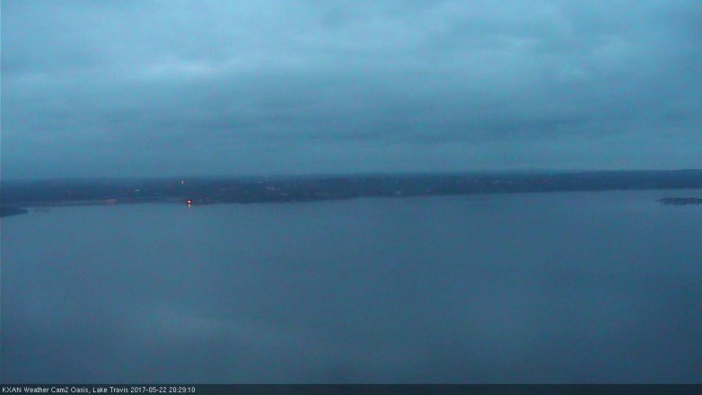 Lake Travis webcam, May 22, 2017 7:40 PM CT