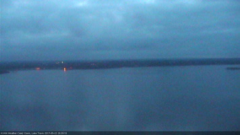 Lake Travis webcam, May 22, 2017 7:50 PM CT