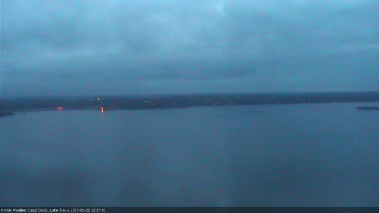 Lake Travis webcam, May 22, 2017 7:55 PM CT