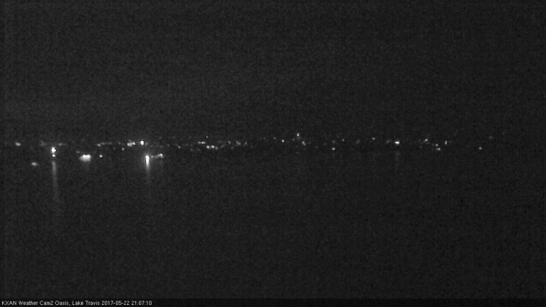 Lake Travis webcam, May 22, 2017 8:30 PM CT